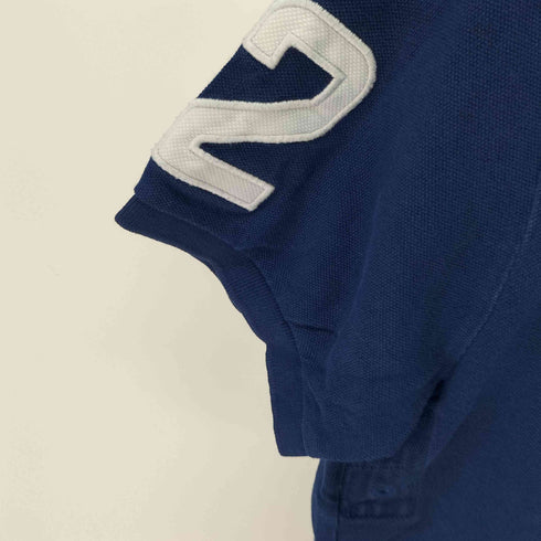 ポロラルフローレン POLO RALPH LAUREN CUSTOM SLIM FIT ビッグポニー刺繍ナンバリングポロシャツ エンブレム刺繍 メンズ JPN:L