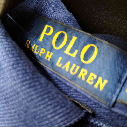 ポロラルフローレン POLO RALPH LAUREN CUSTOM SLIM FIT ビッグポニー刺繍ナンバリングポロシャツ エンブレム刺繍 メンズ JPN:L
