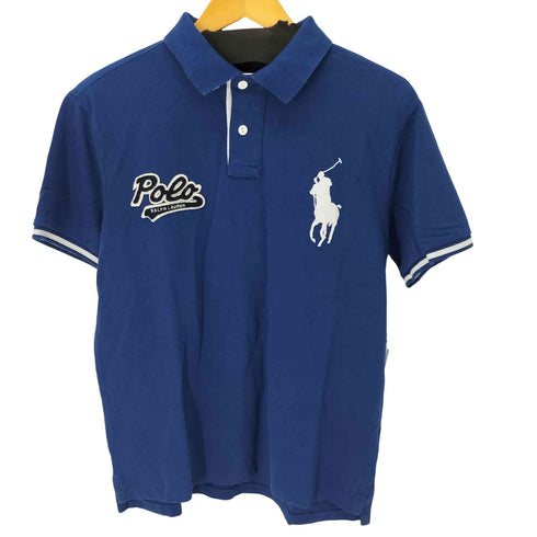 ポロラルフローレン POLO RALPH LAUREN CUSTOM SLIM FIT ビッグポニー刺繍ナンバリングポロシャツ メンズ JPN:L