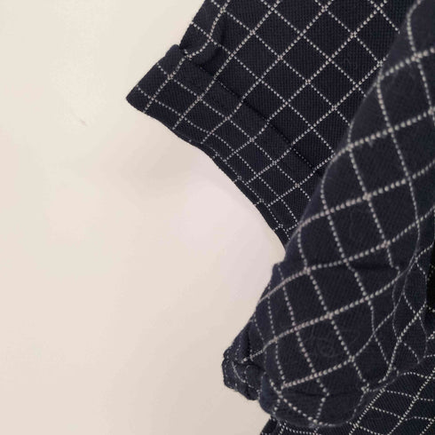 ラコステ LACOSTE SLIM FIT ロゴワッペンボタンダウンS/Sチェックシャツ メンズ JPN:S