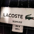 ラコステ LACOSTE SLIM FIT ロゴワッペンボタンダウンS/Sチェックシャツ メンズ JPN:S