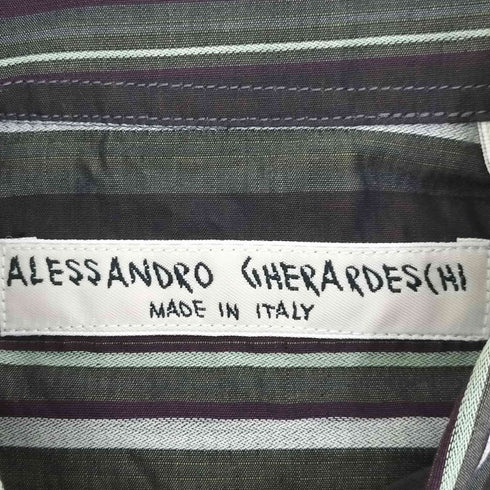 ALESSANDRO GHERARDESCHI マルチストライプシャツ メンズ JPN:S
