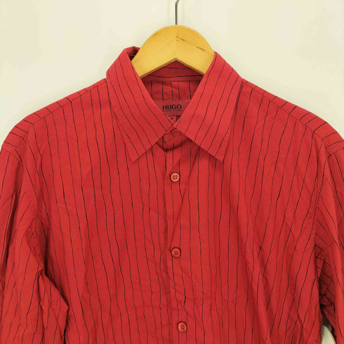 ヒューゴボス HUGO BOSS ピンストライプドレスシャツ メンズ JPN:M