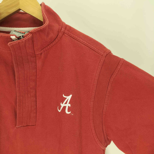 ナイキ NIKE 00S TEAMタグ ベースボール ロゴ スウッシュ ALABAMA 刺繍 ハーフジップ スウェット メンズ import:M