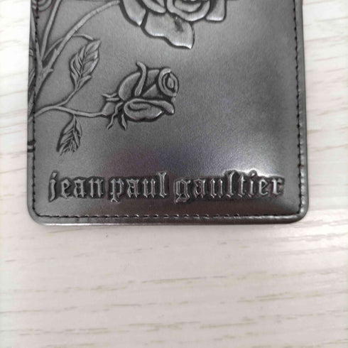 ジャンポールゴルチエ Jean Paul GAULTIER バラ刻印メタリックシルバーパスケース メンズ