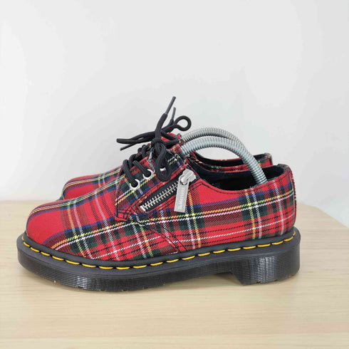 ドクターマーチン Dr.Martens 1461 ZIP プラットフォーム タータンチェック ドレスシューズ レディース UK:4
