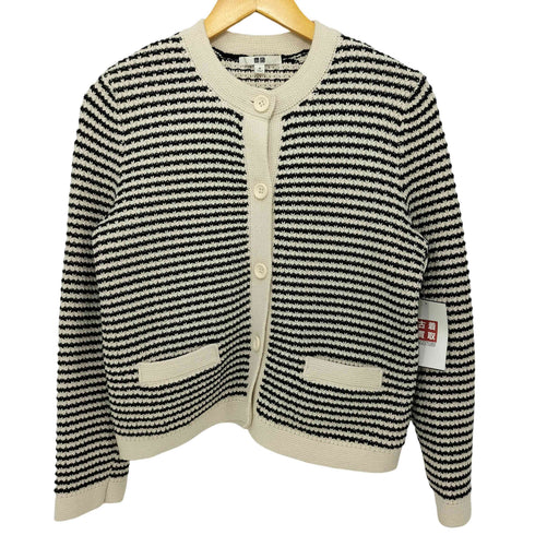 ユニクロ UNIQLO ニットショートジャケット レディース JPN:M