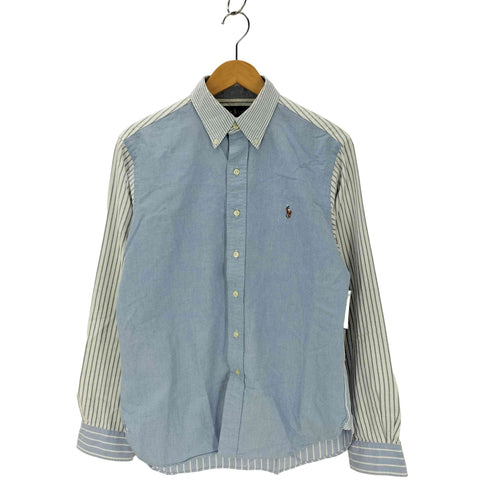 ラルフローレン RALPH LAUREN CLASSIC FIT ストライプ切替 ポニー刺しゅうシャツ メンズ JPN:S