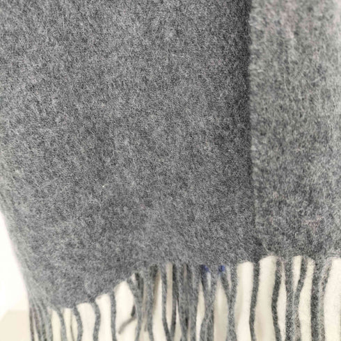 カシミア100マフラー ヘリンボーン メンズ