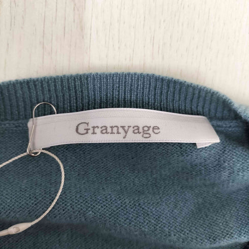 グランヤージュ Granyage カシミヤクルーネックカーディガン レディース JPN:38
