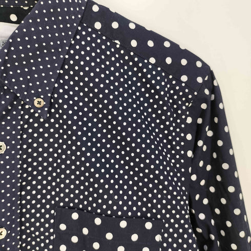 ユニフォームエクスペリメント uniform experiment DOT BROAD MULTI MIX B.D SHIRT ドット柄 ボタンダウン シャツ メンズ JPN:3
