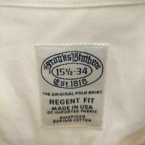 ブルックスブラザーズ BROOKS BROTHERS ボタンダウンシャツ メンズ 15 1/2-34