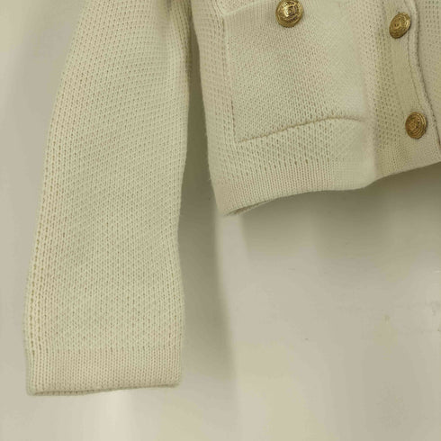 ザラ ZARA ゴールドボタン ニット カーディガン レディース import:M