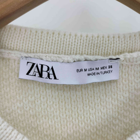 ザラ ZARA ゴールドボタン ニット カーディガン レディース import:M
