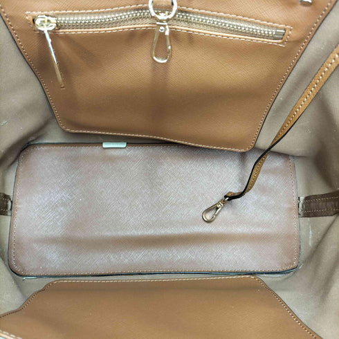 マイケルコース Michael Kors ロゴチャーム付きレザートートバッグ レディース