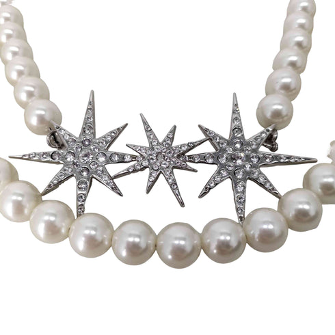 パメオポーズ Pameo Pose sparkle pearl necklace レディース