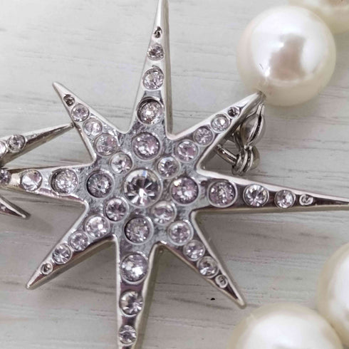 パメオポーズ Pameo Pose sparkle pearl necklace レディース