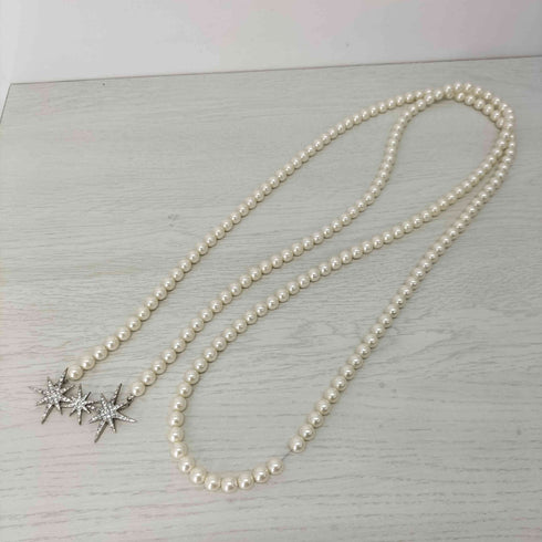 パメオポーズ Pameo Pose sparkle pearl necklace レディース