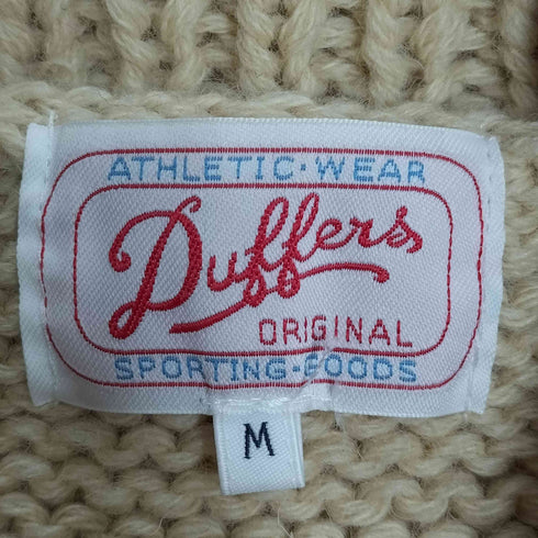 ザダファーオブセントジョージ The DUFFER of ST.GEORGE ネイティブ柄 ダブルジップ ウール カウチンニットベスト メンズ import:M