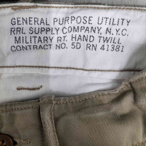 ダブルアールエルラルフローレン RRL RALPH LAUREN Cotton Field Chino Pants 8.65oz フィールドチノパンツ メンズ W29