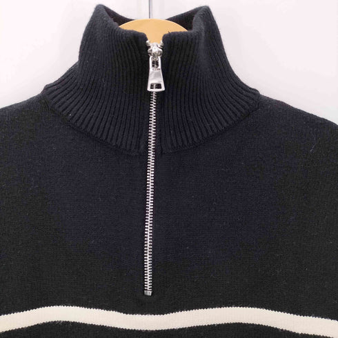 ザラ ZARA ハーフジップボーダーニット レディース import:XS