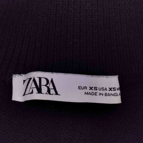 ザラ ZARA ハーフジップボーダーニット レディース import:XS