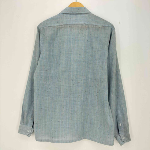 シアーズ Sears 70s KINGS ROAD ネップ 格子柄 開襟シャツ ネオロカビリー メンズ import:M