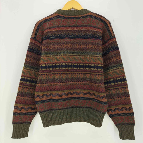 ROYAL SCOTT シェットランドウール 総柄 ニット メンズ import:M
