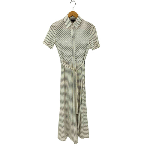 マッシモデュッティ Massimo Dutti 半袖ストライプワンピース レディース import:XS