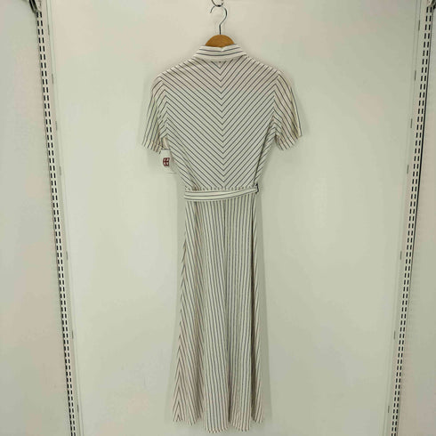 マッシモデュッティ Massimo Dutti 半袖ストライプワンピース レディース import:XS