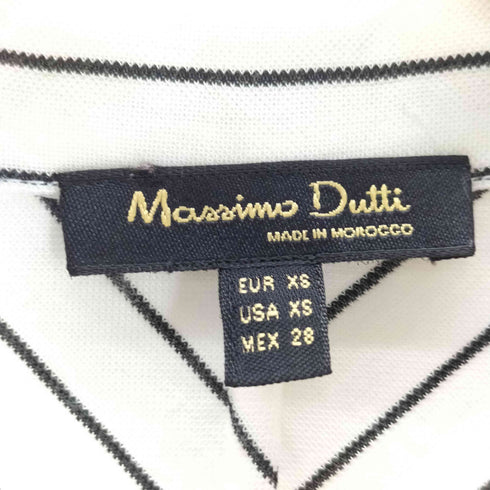 マッシモデュッティ Massimo Dutti 半袖ストライプワンピース レディース import:XS