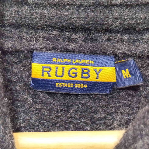 ラグビーラルフローレン Rugby Ralph Lauren ハーフジップ 変形ウールワンピース レディース import:M