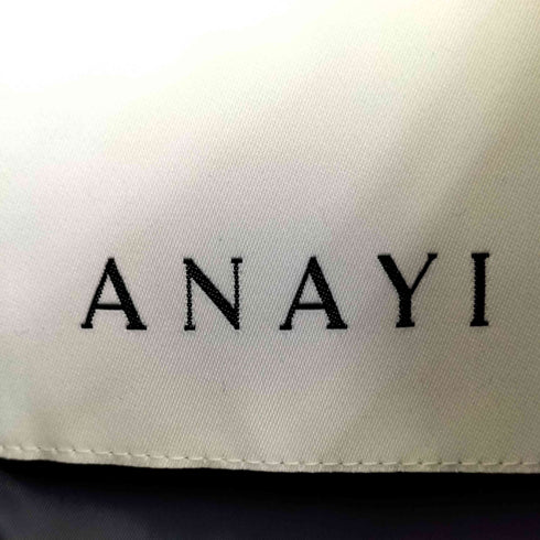 アナイ ANAYI ネイビーツイードショートダウンコート レディース JPN:36
