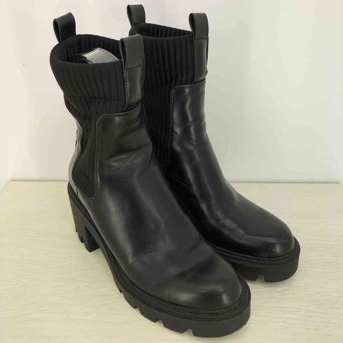 ザラ ZARA トラックソール サイドゴアブーツ レディース JPN:36