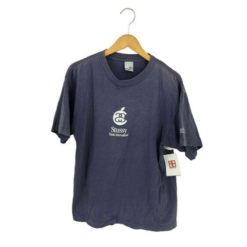 ステューシー Stussy USA製 SSリンク 企業ロゴサンプリング クルーネックTシャツ メンズ import:L
