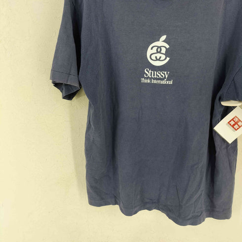 ステューシー Stussy USA製 SSリンク 企業ロゴサンプリング クルーネックTシャツ メンズ import:L