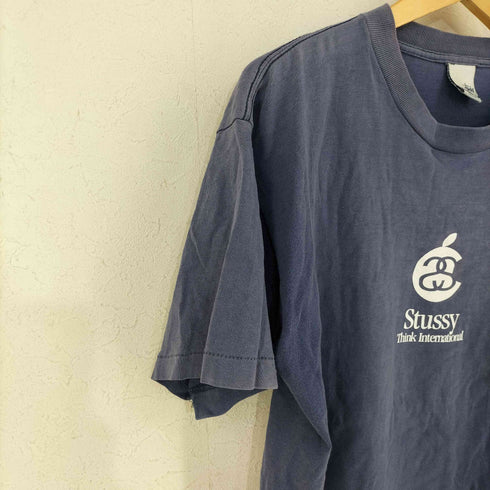 ステューシー Stussy USA製 SSリンク 企業ロゴサンプリング クルーネックTシャツ メンズ import:L