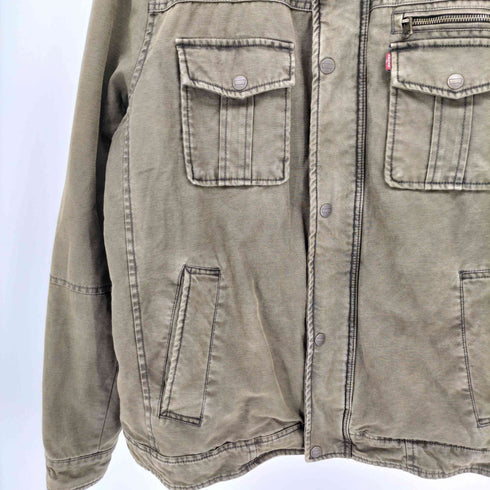 リーバイス Levis 後染め 裏地キルティング ミリタリー ジャケット メンズ import:L