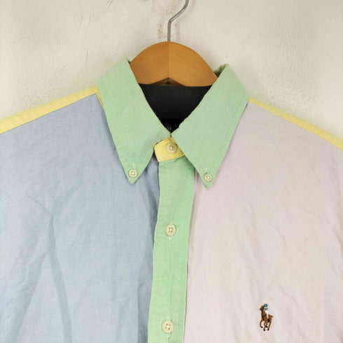 ラルフローレン RALPH LAUREN CUSTOM FIT スモールポニー刺繍 L/S BDシャツ メンズ import:M
