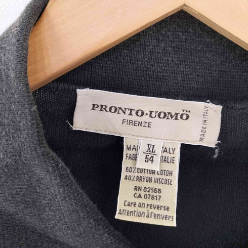 プロントウォモ PRONTO UOMO イタリア製 ニットポロ メンズ import:XL