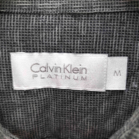 カルバンクラインプラチナ CALVIN KLEIN PLATINUM グラデーションチェックシャツ メンズ JPN:M