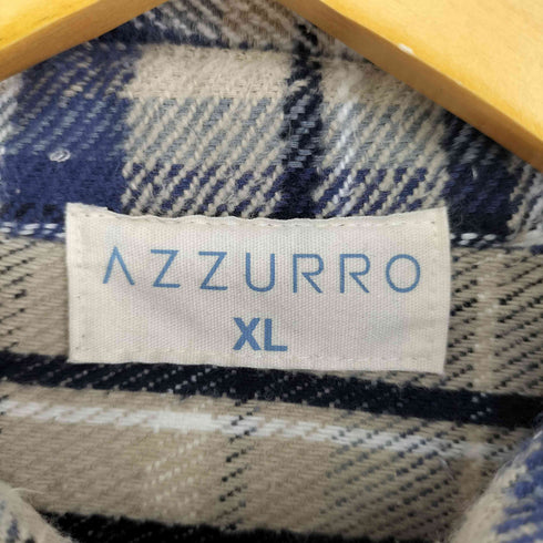 AZZURRO CHECK SHIRT メンズ JPN:XL