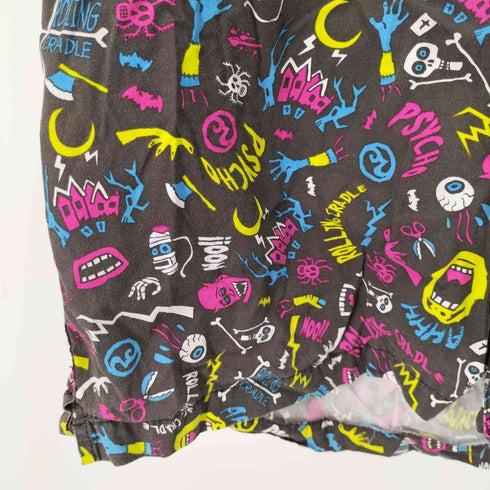 ローリングクレイドル Rolling Cradle 総柄S/Sシャツ スカル メンズ JPN:XL