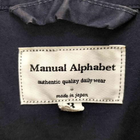 マニュアルアルファベット MANUAL ALPHABET タイプライターシャツコート メンズ 3