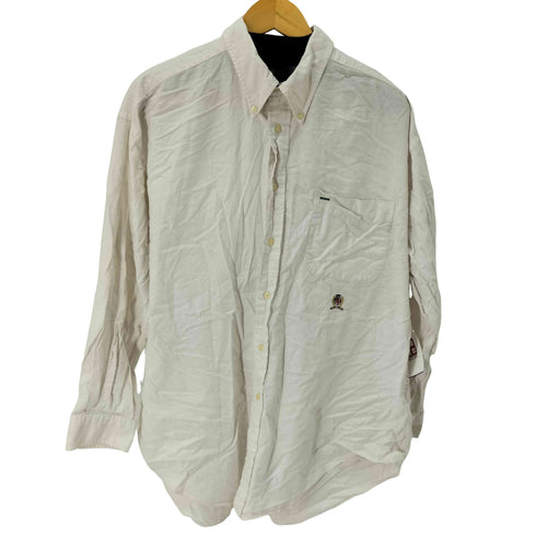 トミーヒルフィガー TOMMY HILFIGER エンブレム刺繍ワンポケットL/Sボタンダウンシャツ メンズ JPN:XL