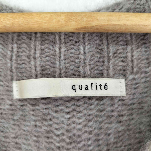 カリテ qualite ミンク×アンゴラ混ニット レディース 36