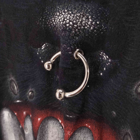 Rock Chang 両面プリントS/S 3DTシャツ 熊 メンズ JPN:XXL