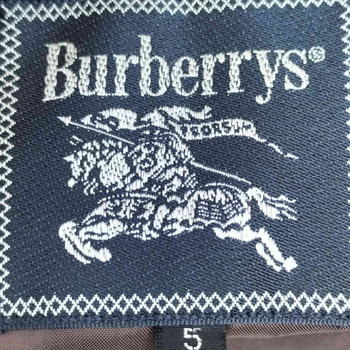 バーバリーズ BURBERRYS 90S カシミヤ混 チェックウール2Bテーラードジャケット レディース JPN:5号