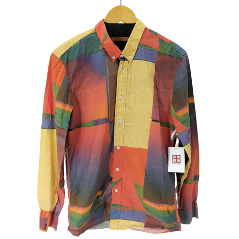 エチュード ETUDES ブロックパターンマルチカラーL/Sシャツ メンズ JPN:L
