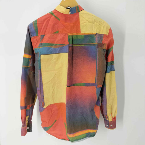 エチュード ETUDES ブロックパターンマルチカラーL/Sシャツ メンズ JPN:L